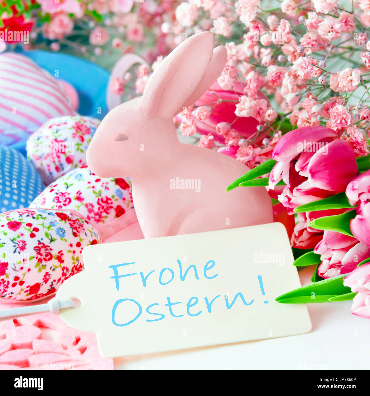 Happy Easter Frohe Ostern Stock Photo