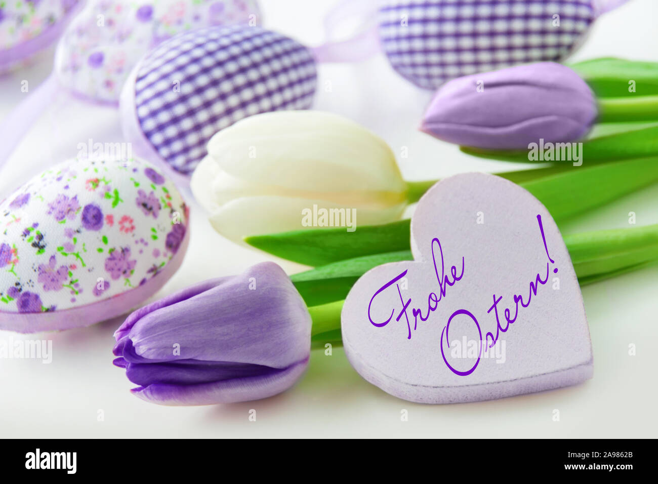 Happy Easter and decoration Stock Photo