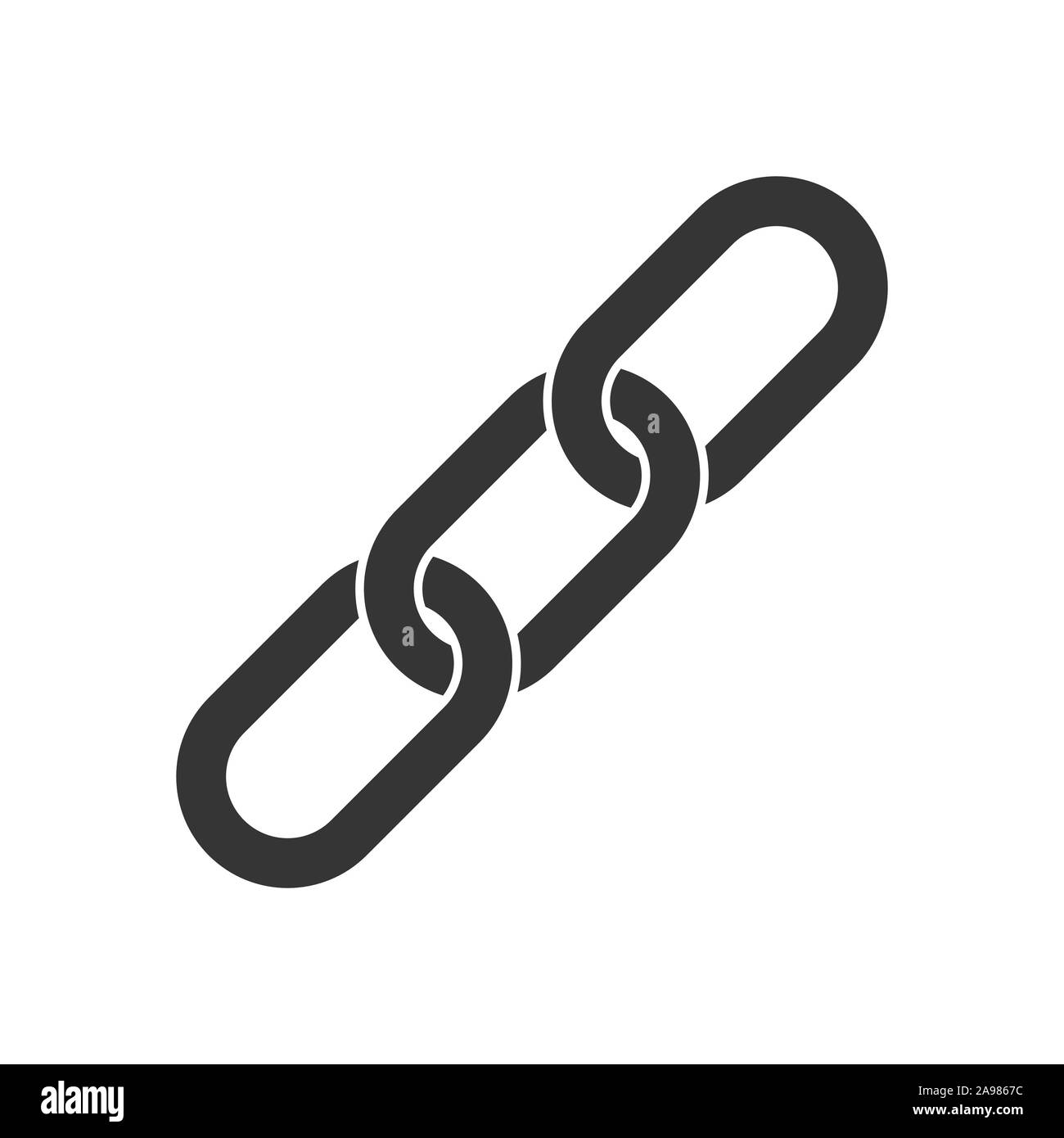 Vector Chain icon. Vector Chain link symbol. Chain icon in flat style Stock  Vector Image & Art - Alamy