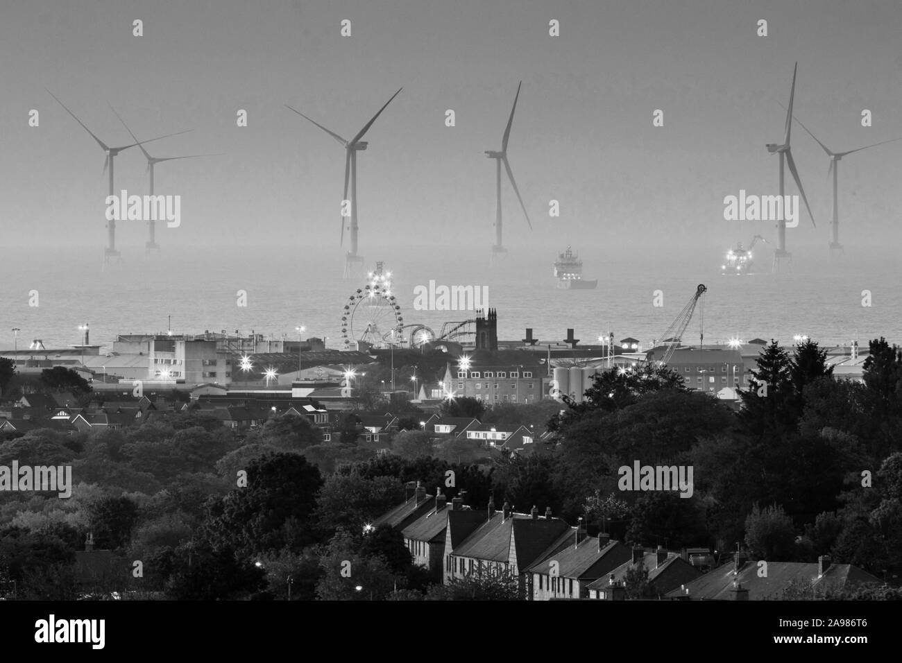 Aberdeen City skyline Stock Photo