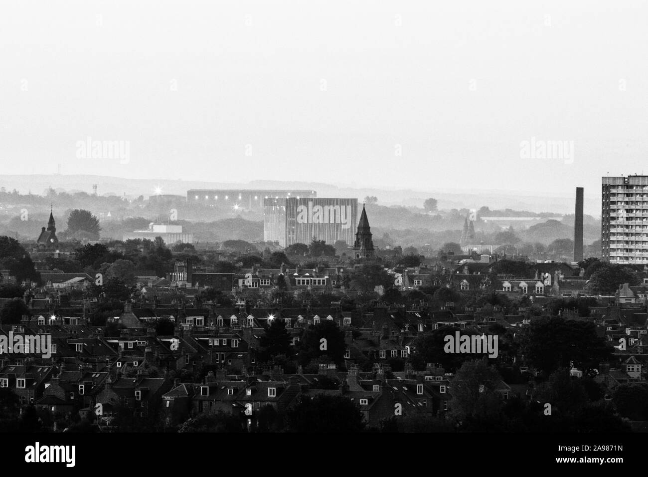 Aberdeen City skyline Stock Photo