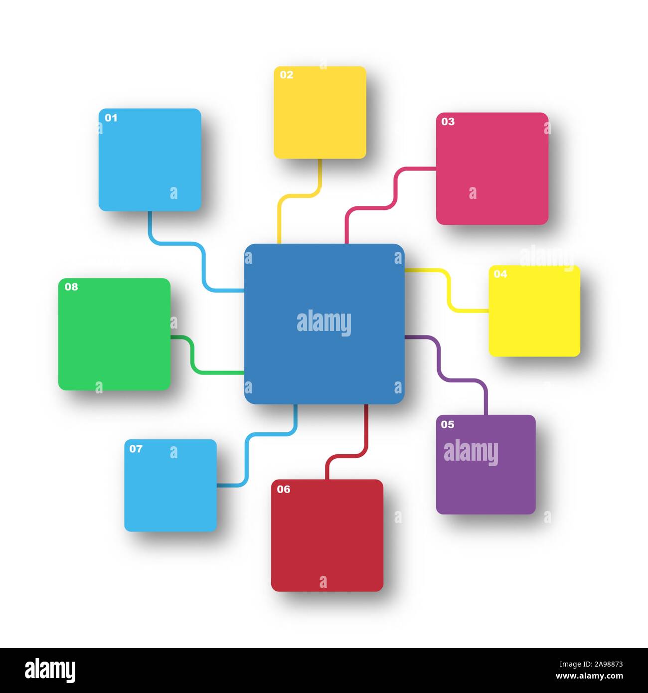 Color scheme steps. Vector Infographic elements. Business flow scheme Flow Chart Color Combinations