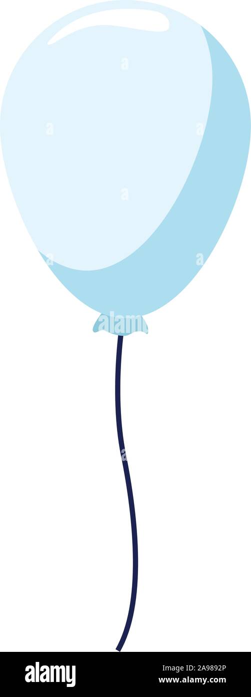 white balloon icon, flat design Stock Vector Image & Art - Alamy
