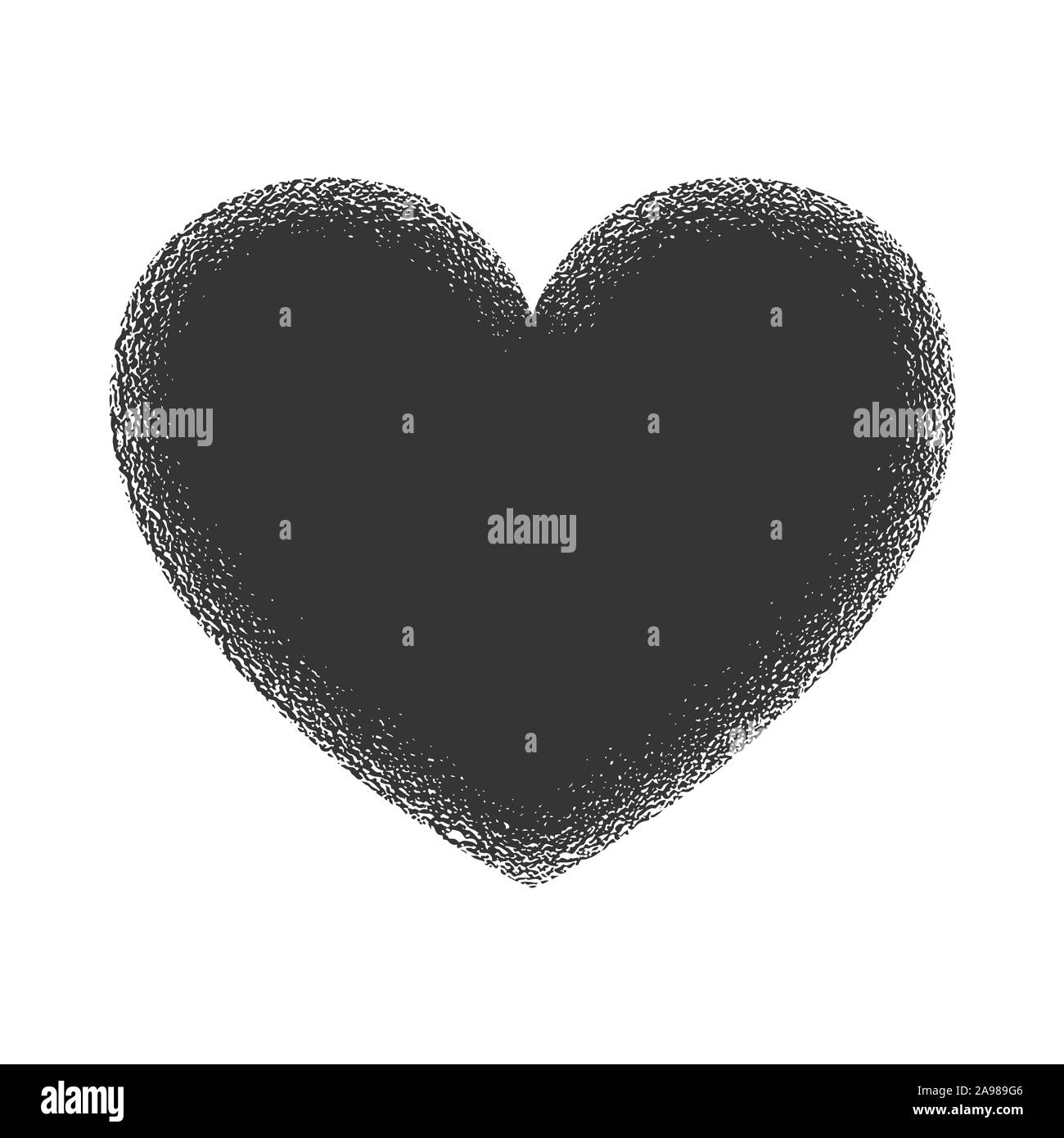 Vector Heart icon. Abstract grunge symbol of Heart. Symbol of Love ...