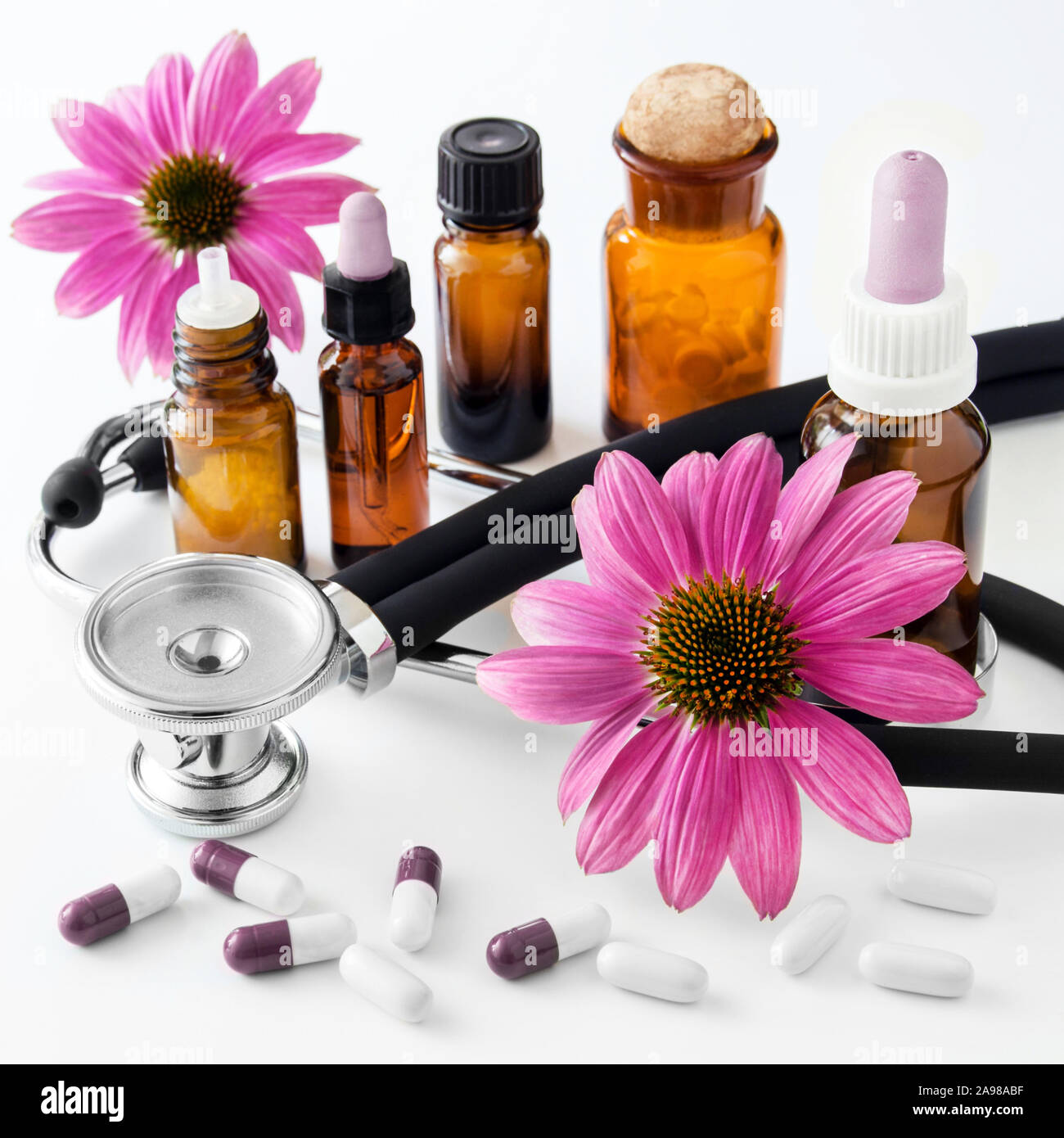 Alternative Medicine Echinacea Stock Photo Alamy