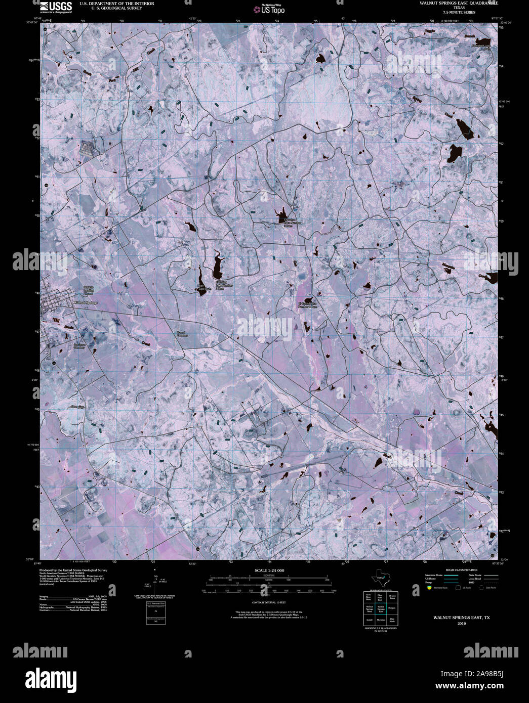 Map of walnut springs hires stock photography and images Alamy