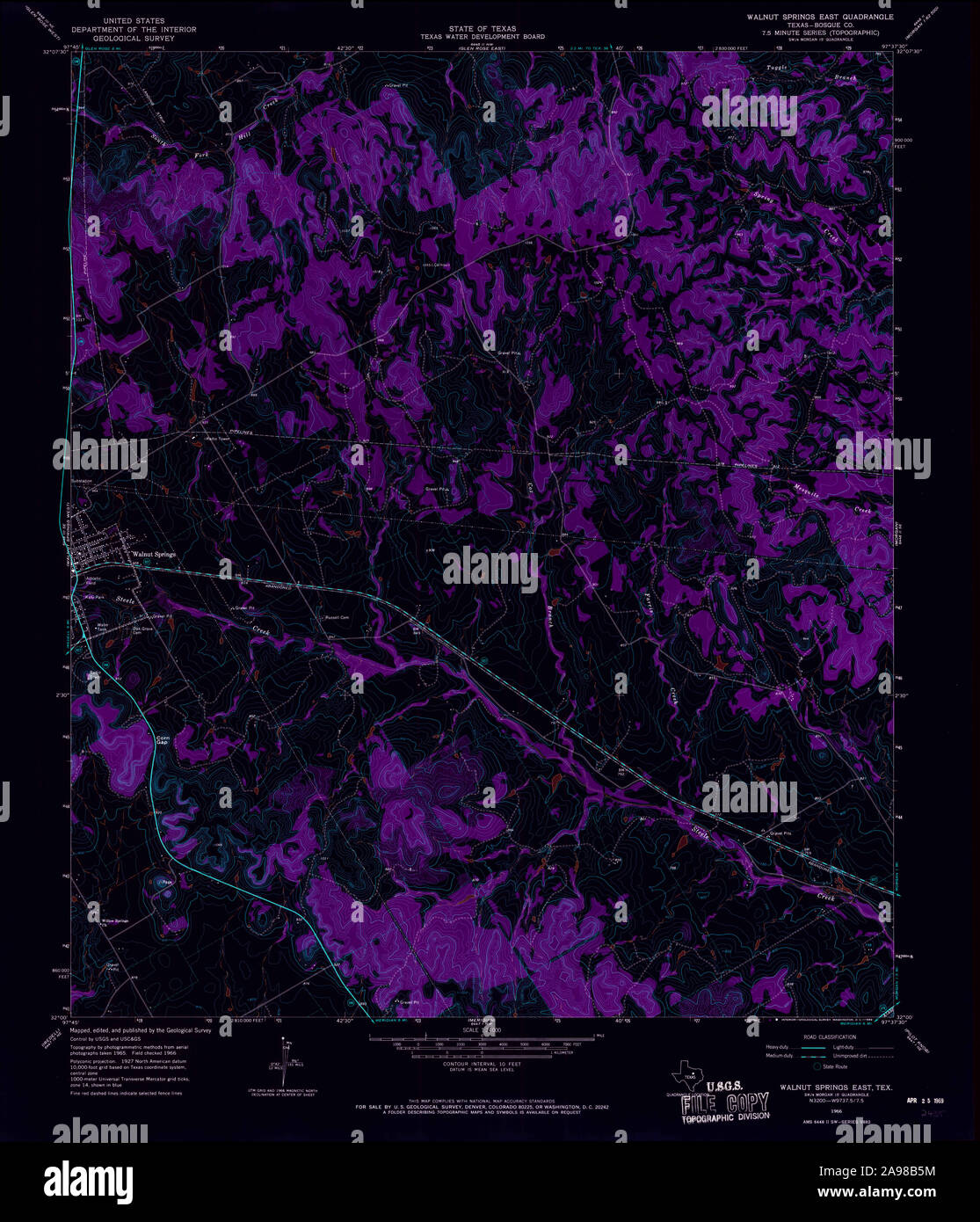 Map of walnut springs hires stock photography and images Alamy
