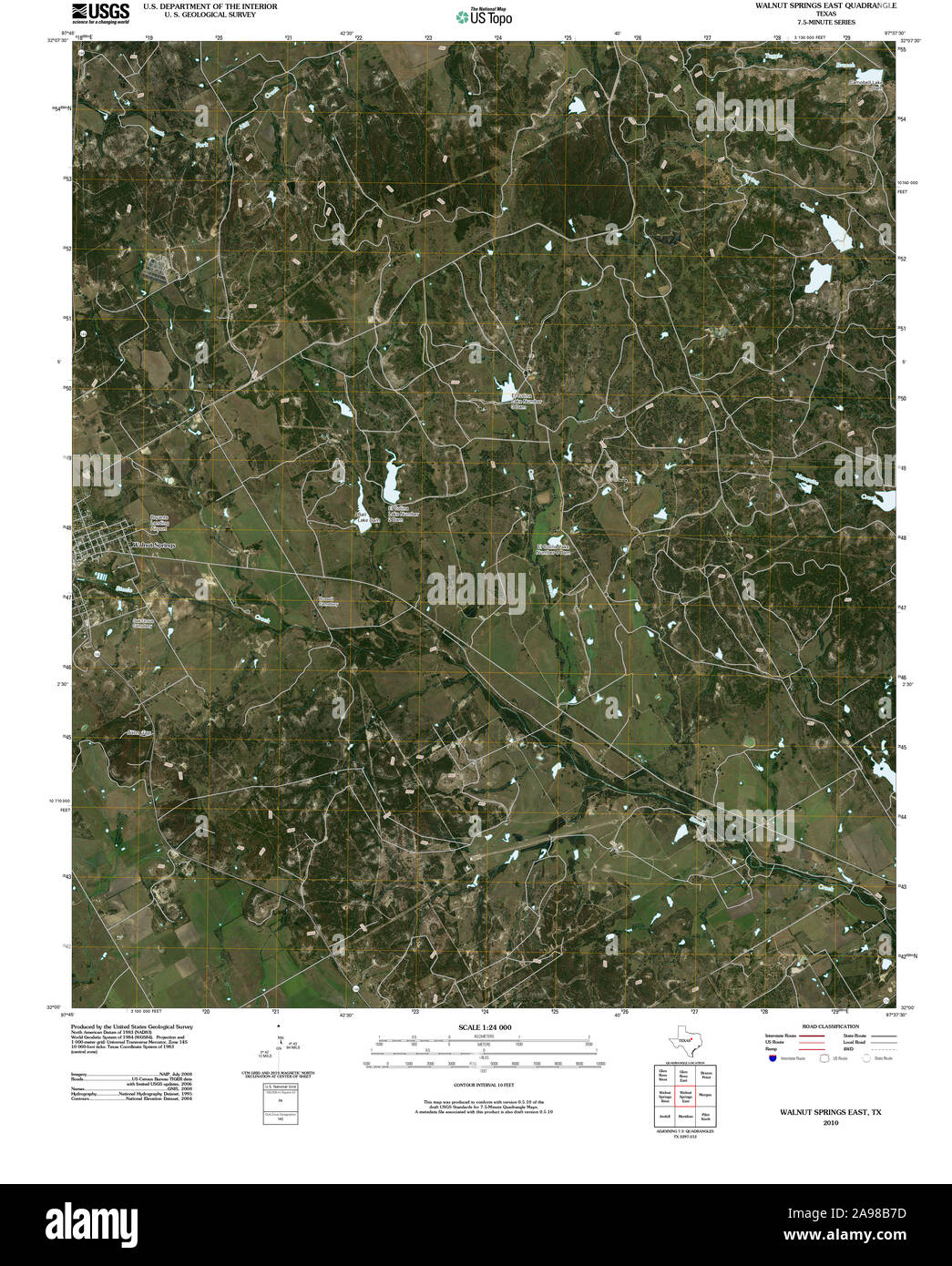 Map of walnut springs hires stock photography and images Alamy