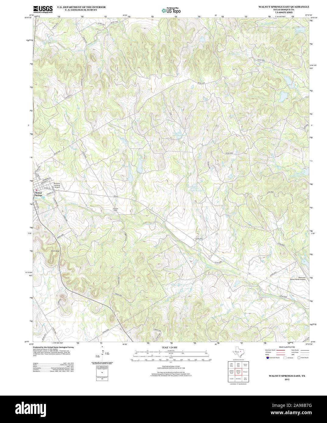 Map of walnut springs hires stock photography and images Alamy