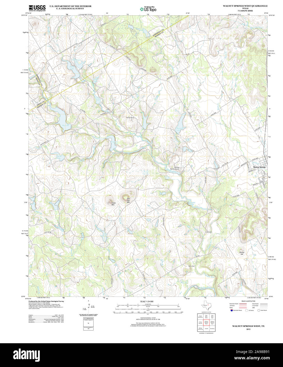 Map of walnut springs hires stock photography and images Alamy