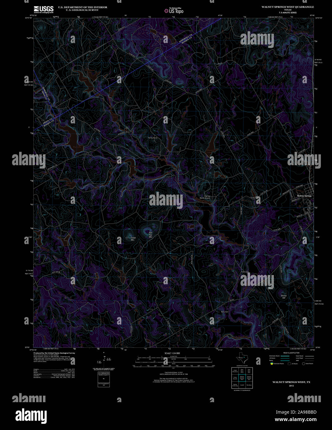 Map of walnut springs hires stock photography and images Alamy
