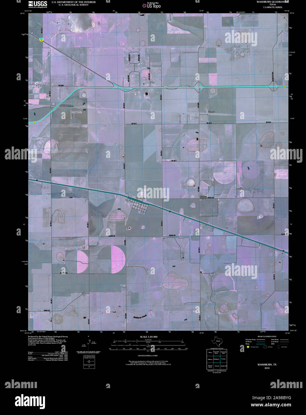 Washburn texas map hires stock photography and images Alamy