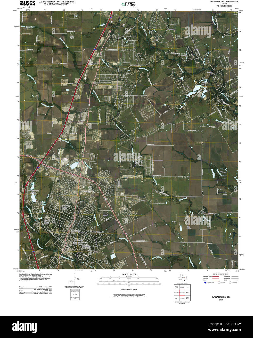 Map of waxahachie texas hires stock photography and images Alamy
