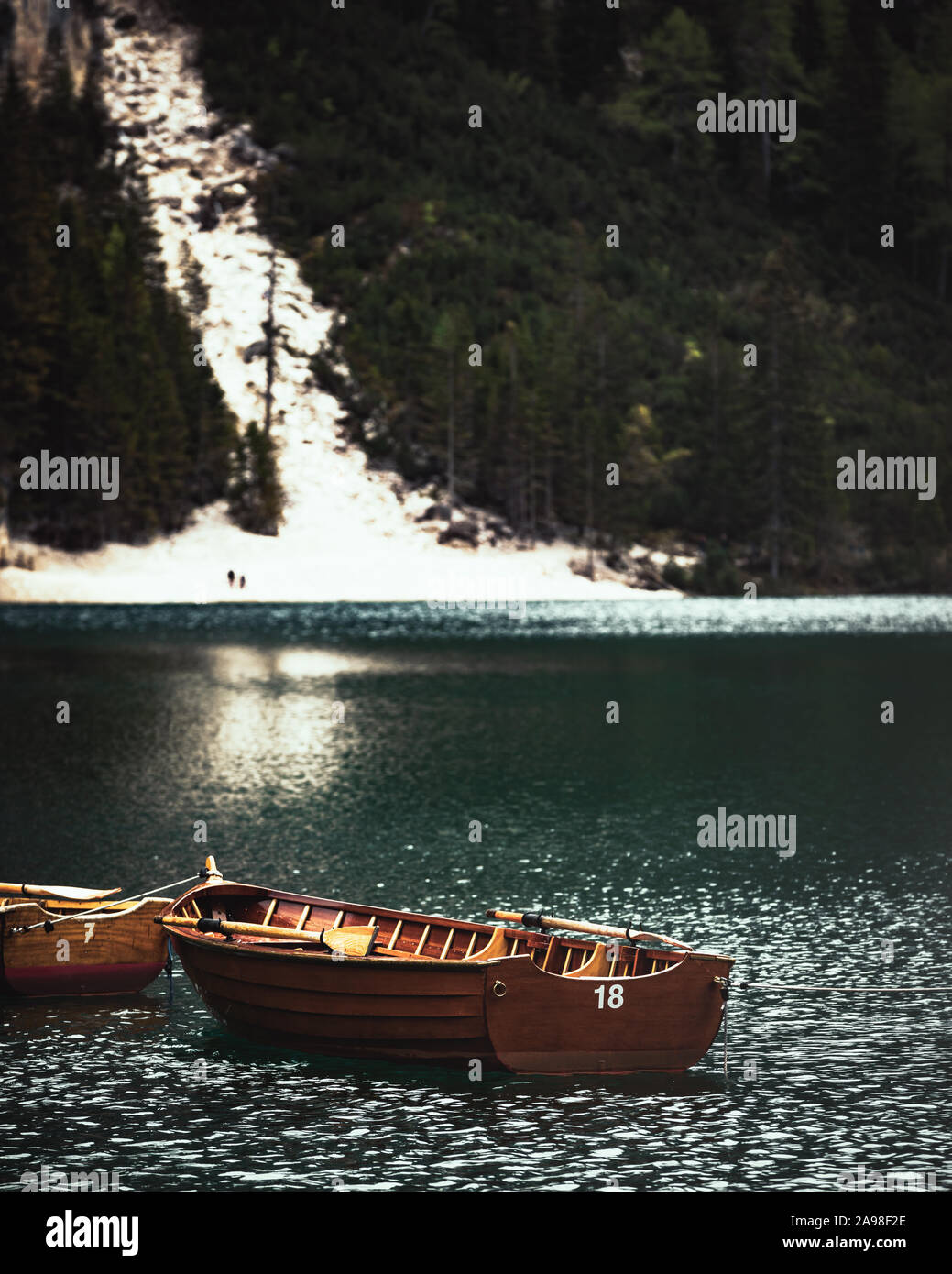 Famous lake boats. Stock Photo