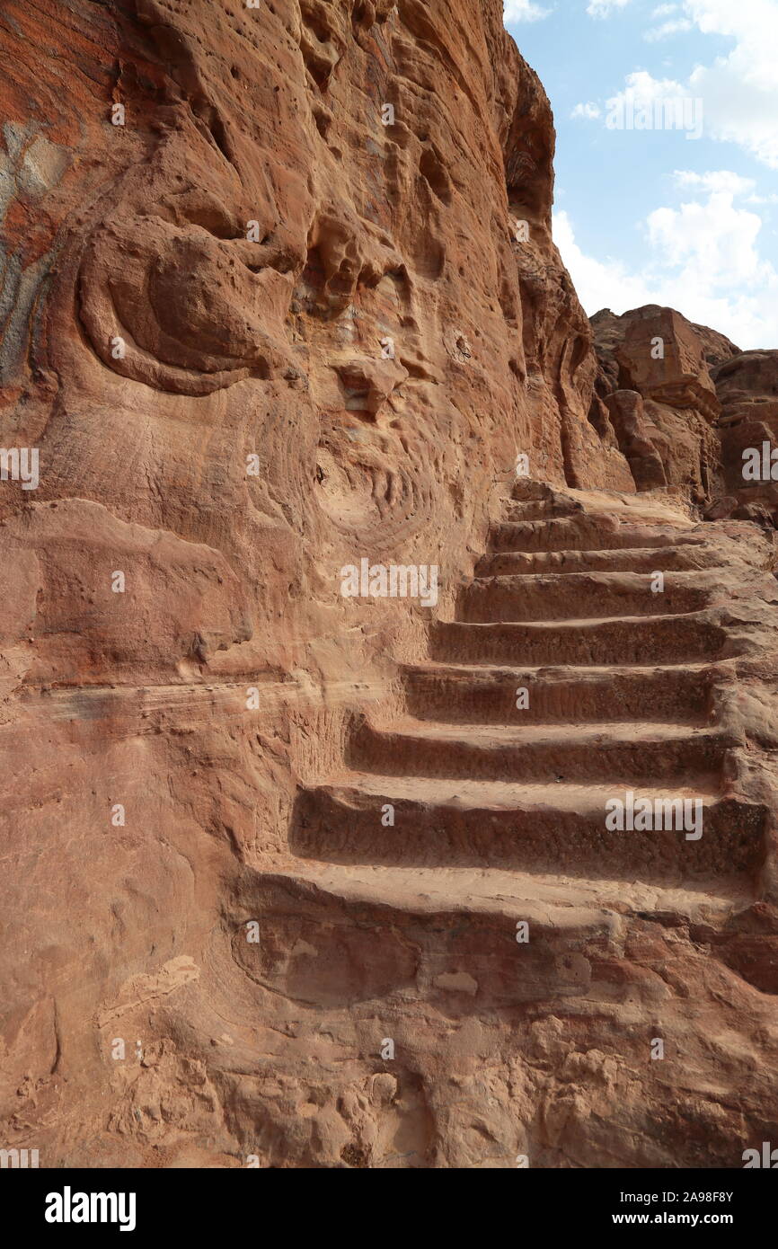 Urn Tomb (Qabr Al Jarrah), Royal Tombs, Treasury Viewpoint Trail, Petra, Wadi Musa, Ma'an Governorate, Jordan, Middle East Stock Photo