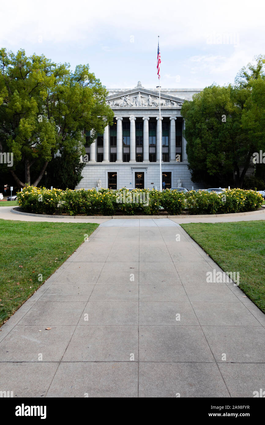 Treasury building, Capitol, Sacramento, California, United States of America. USA Stock Photo