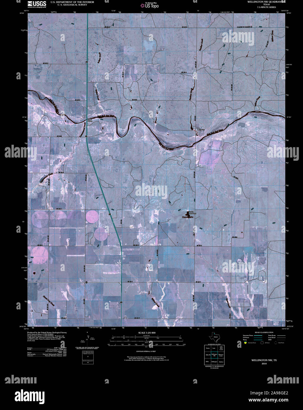 Wellington texas map hires stock photography and images Alamy