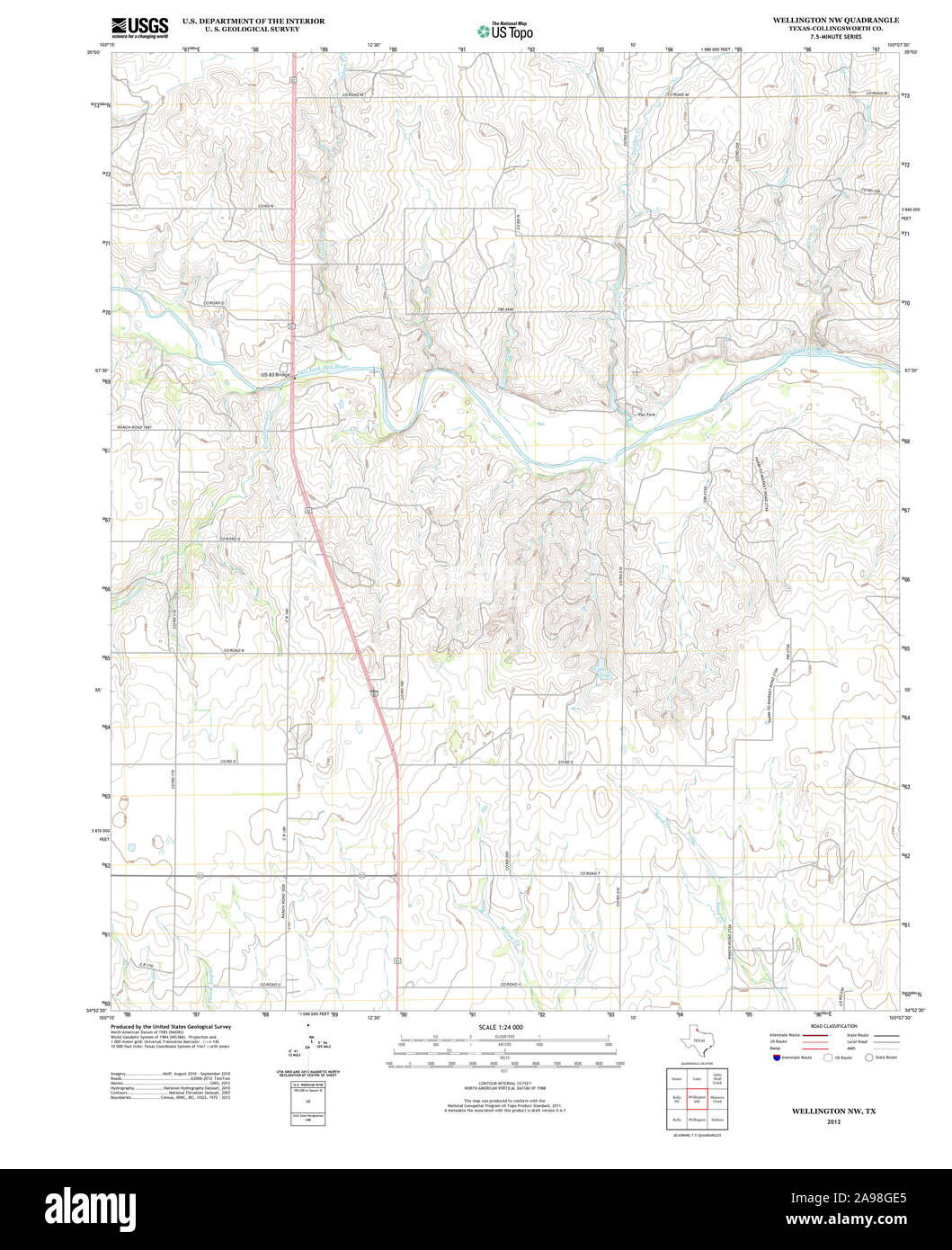 Map of wellington texas Cut Out Stock Images & Pictures Alamy