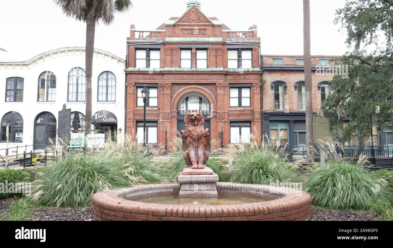 SAVANNAH, USA OCTOBER, 22, 2017 wide view of the savannah