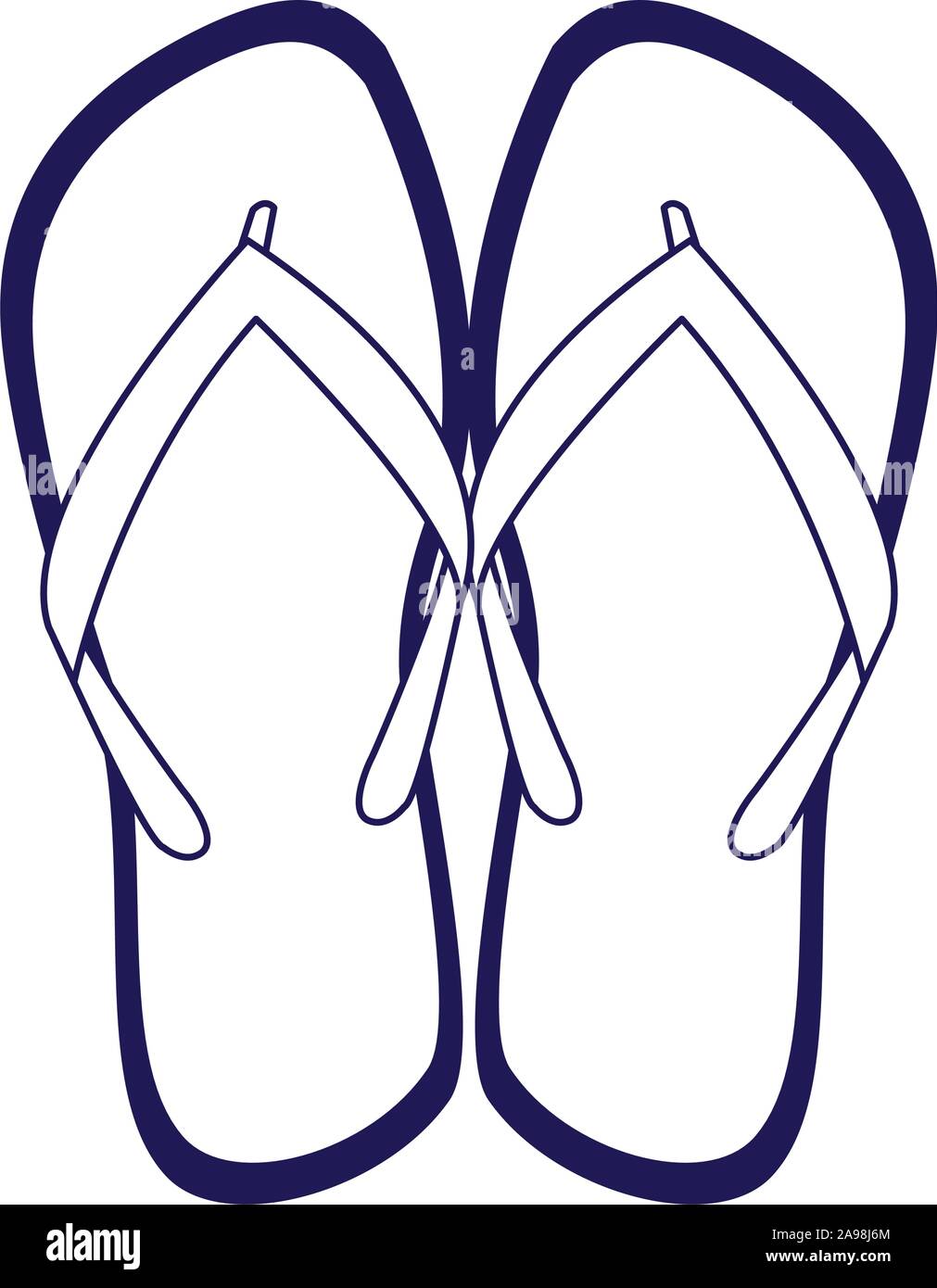beach sandals icon, flat design Stock Vector Image & Art - Alamy