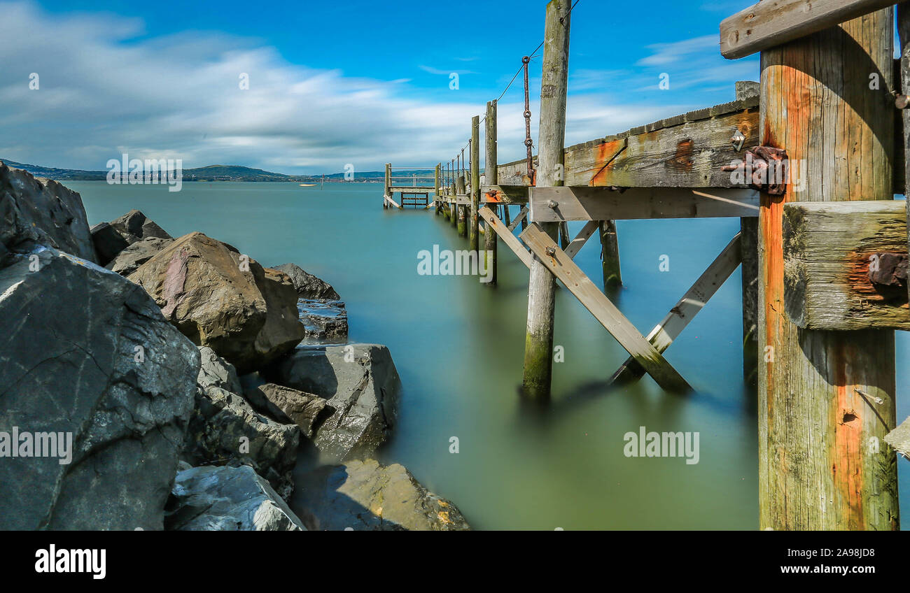 Belfast and Holywood Stock Photo Alamy