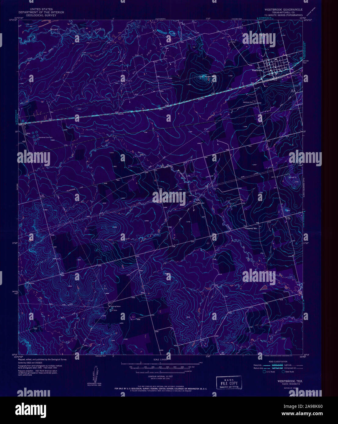 Map of westbrook texas hires stock photography and images Alamy