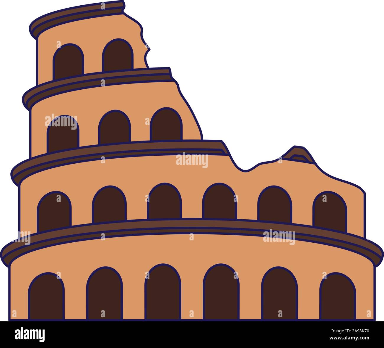 Roman colosseum icon, flat design Stock Vector Image & Art - Alamy