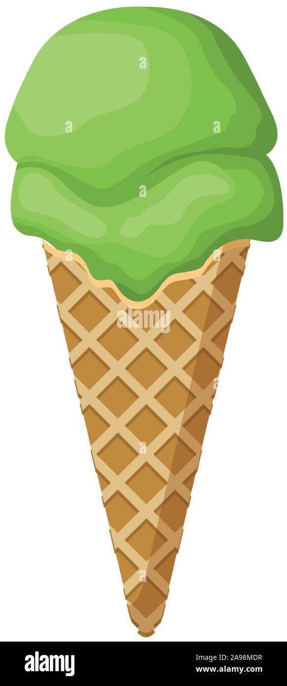 ice cream cone icon, flat design Stock Vector Image & Art - Alamy