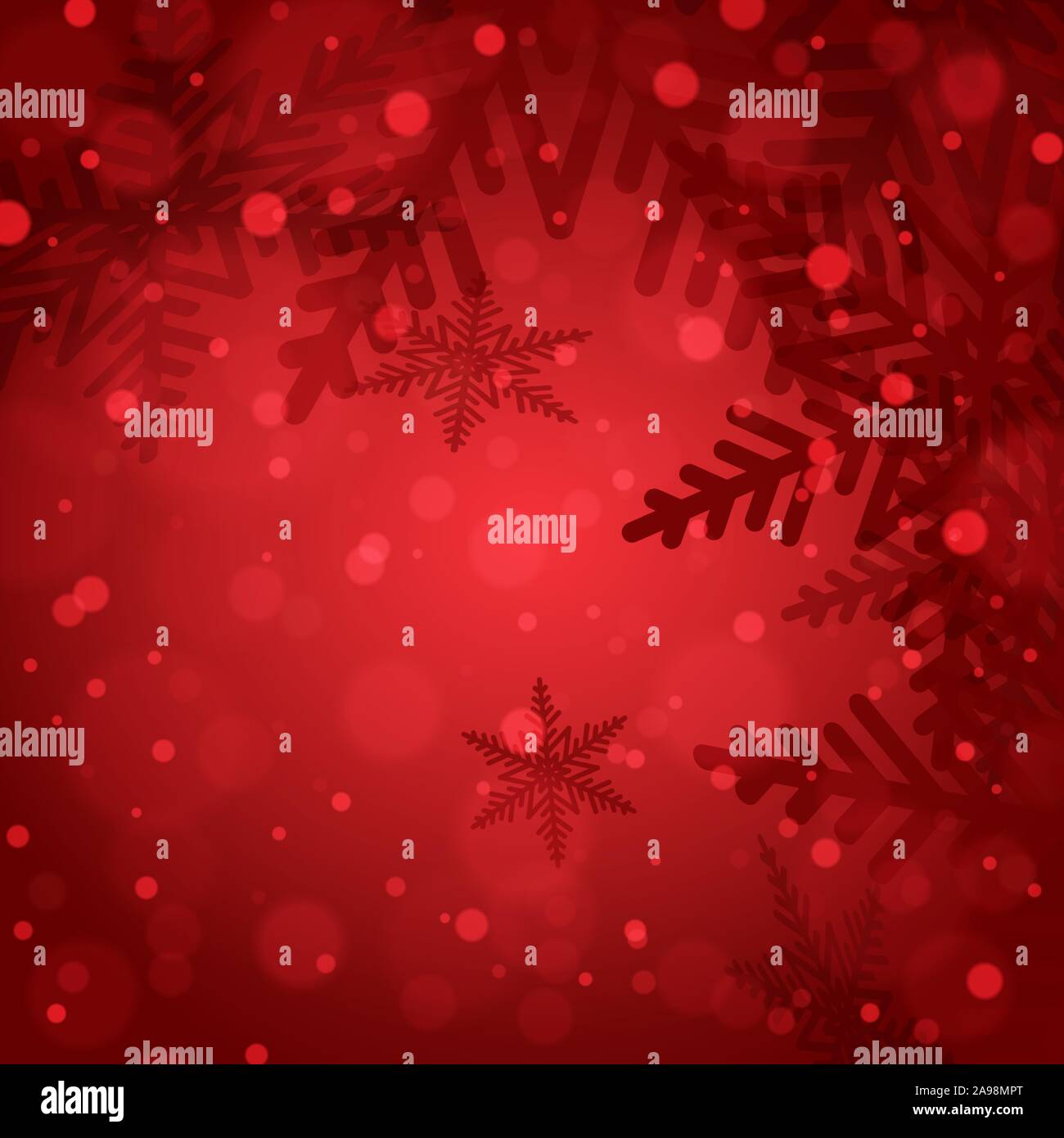 Christmas snowflakes on red background. Vector illustration Stock ...