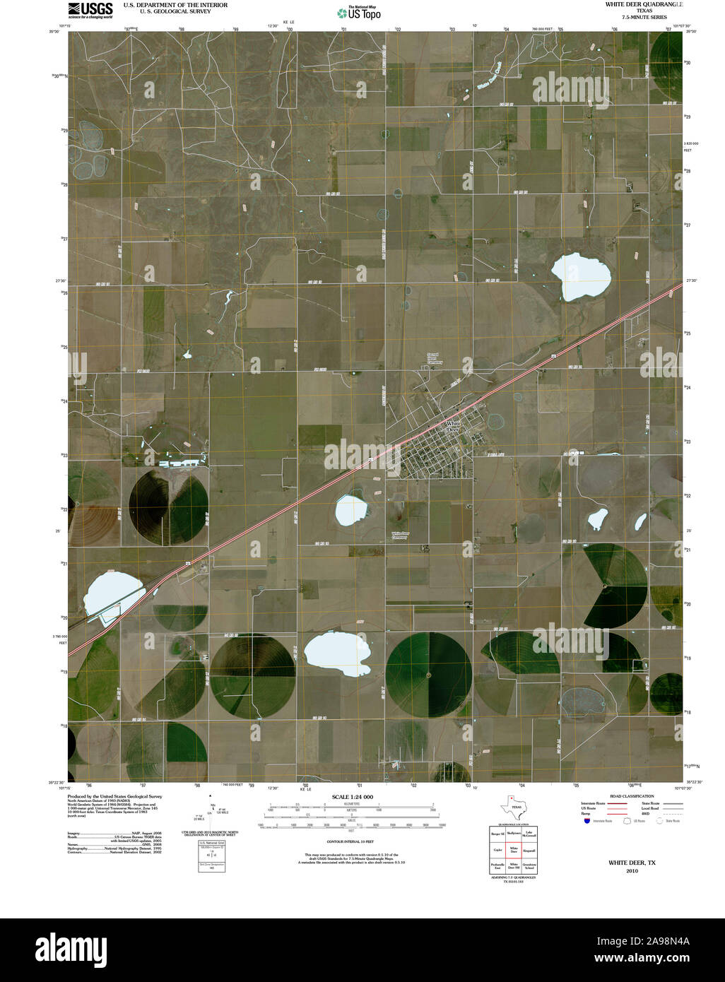 White deer texas map hires stock photography and images Alamy