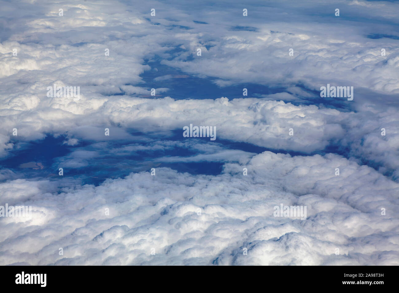 aerial landscape with white clouds Stock Photo - Alamy