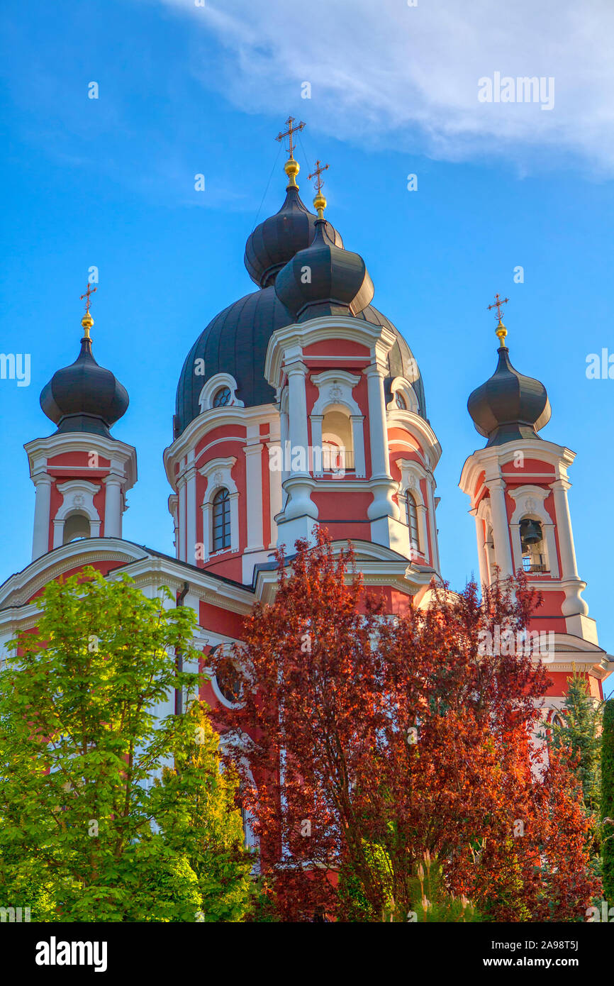 Monastery Curchi , famous worship in Moldova Stock Photo