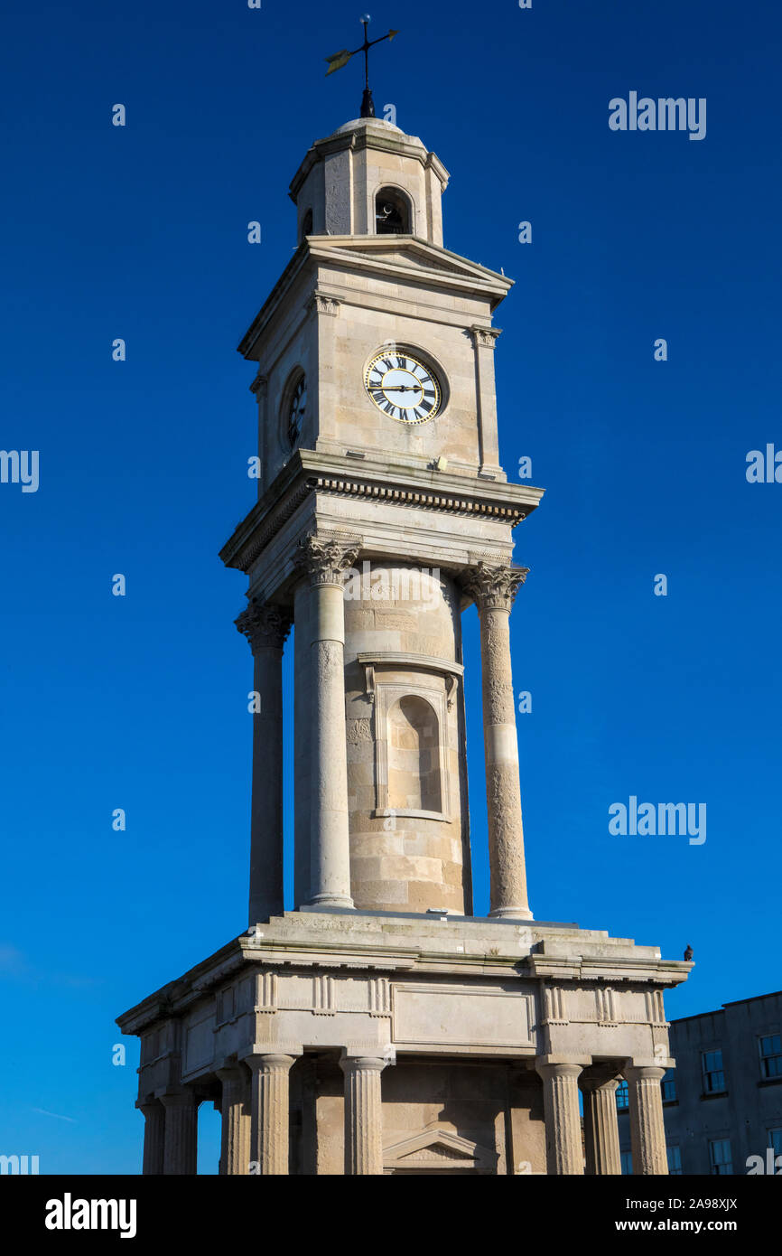 The historic Clock Tower in Herne Bay in Kent, UK. It is one of the