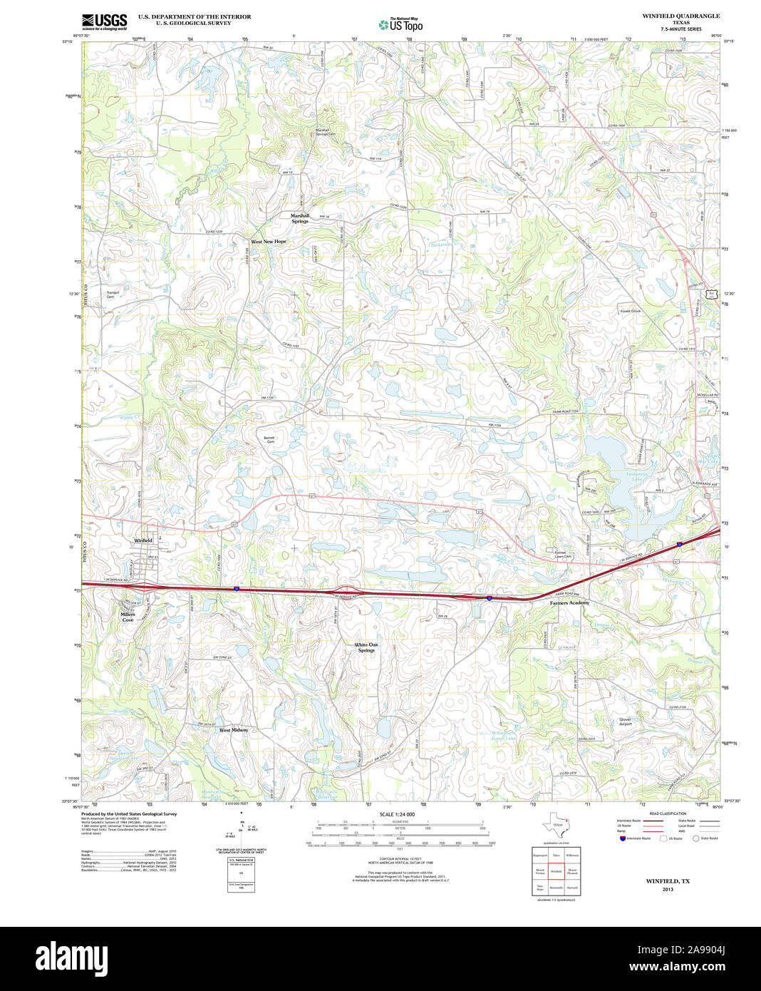 Winfield map hires stock photography and images Alamy