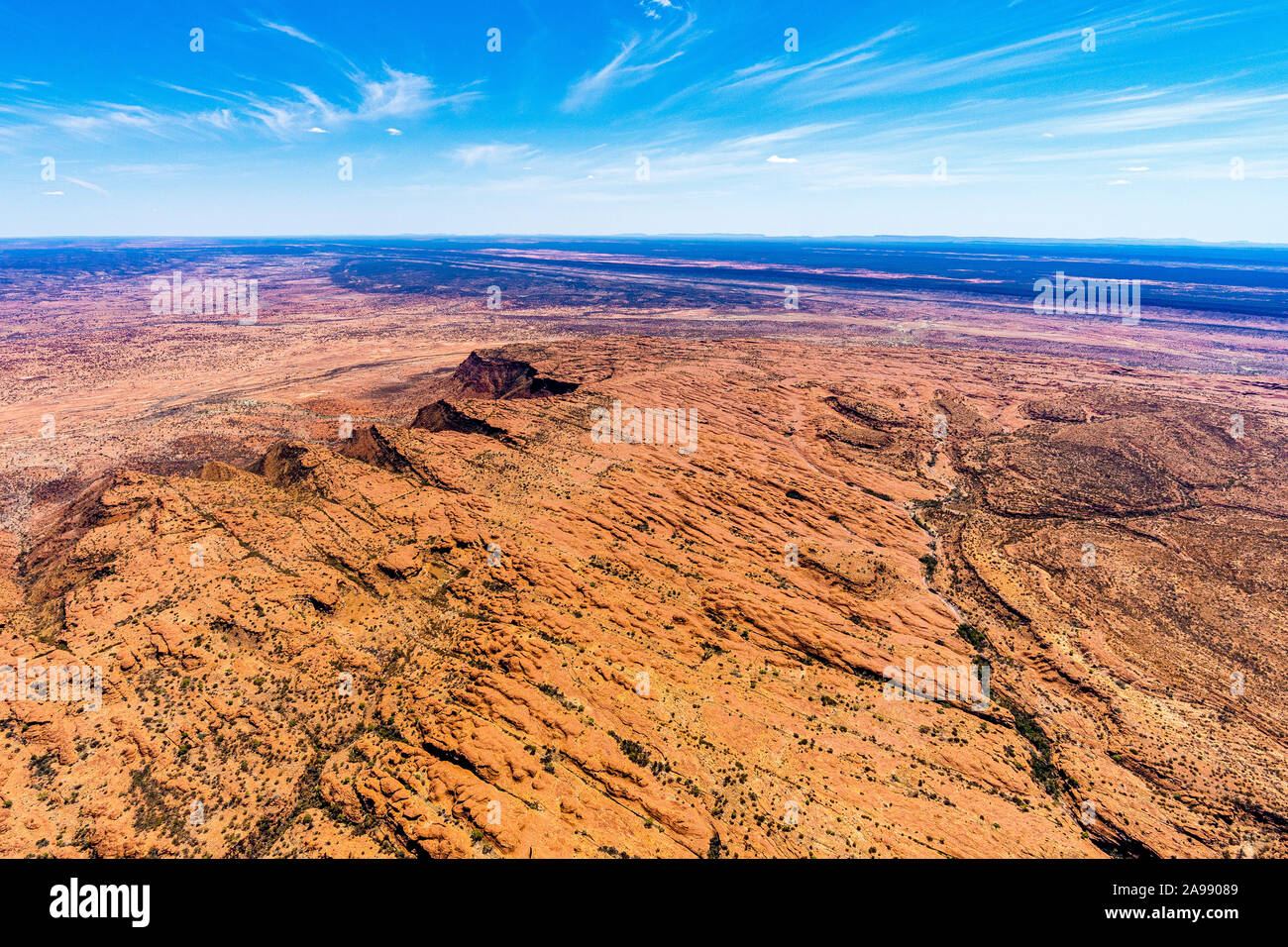 Aerial view of Watarrka National Park, Northern Territory, Australia Stock Photo
