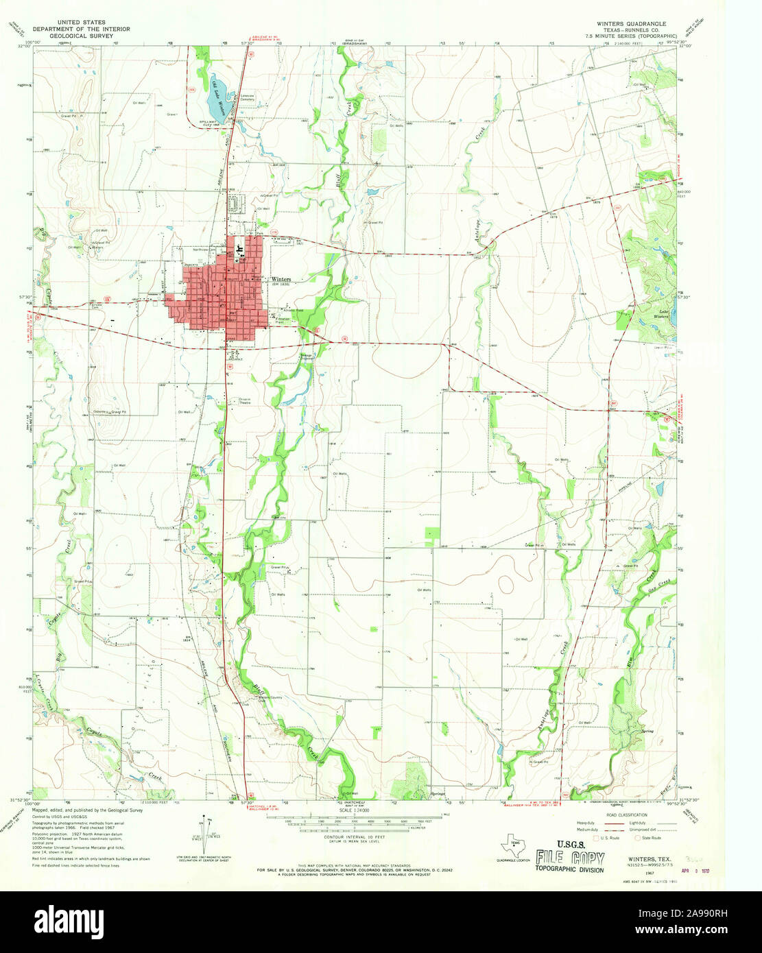 Map of winters texas hires stock photography and images Alamy