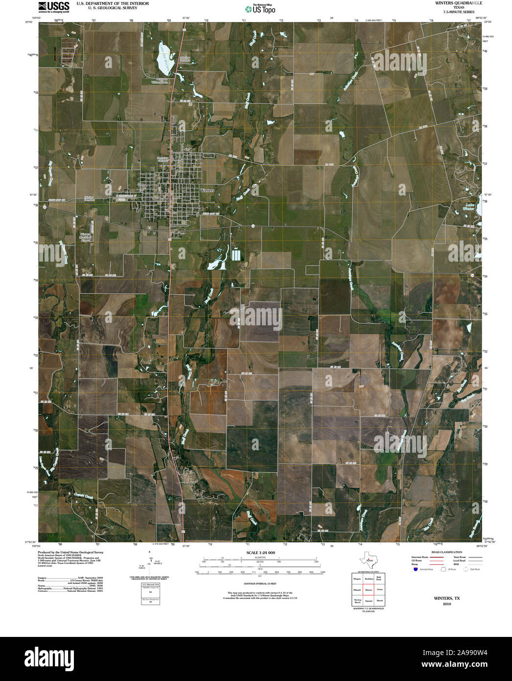 Map of winters texas Cut Out Stock Images & Pictures Alamy