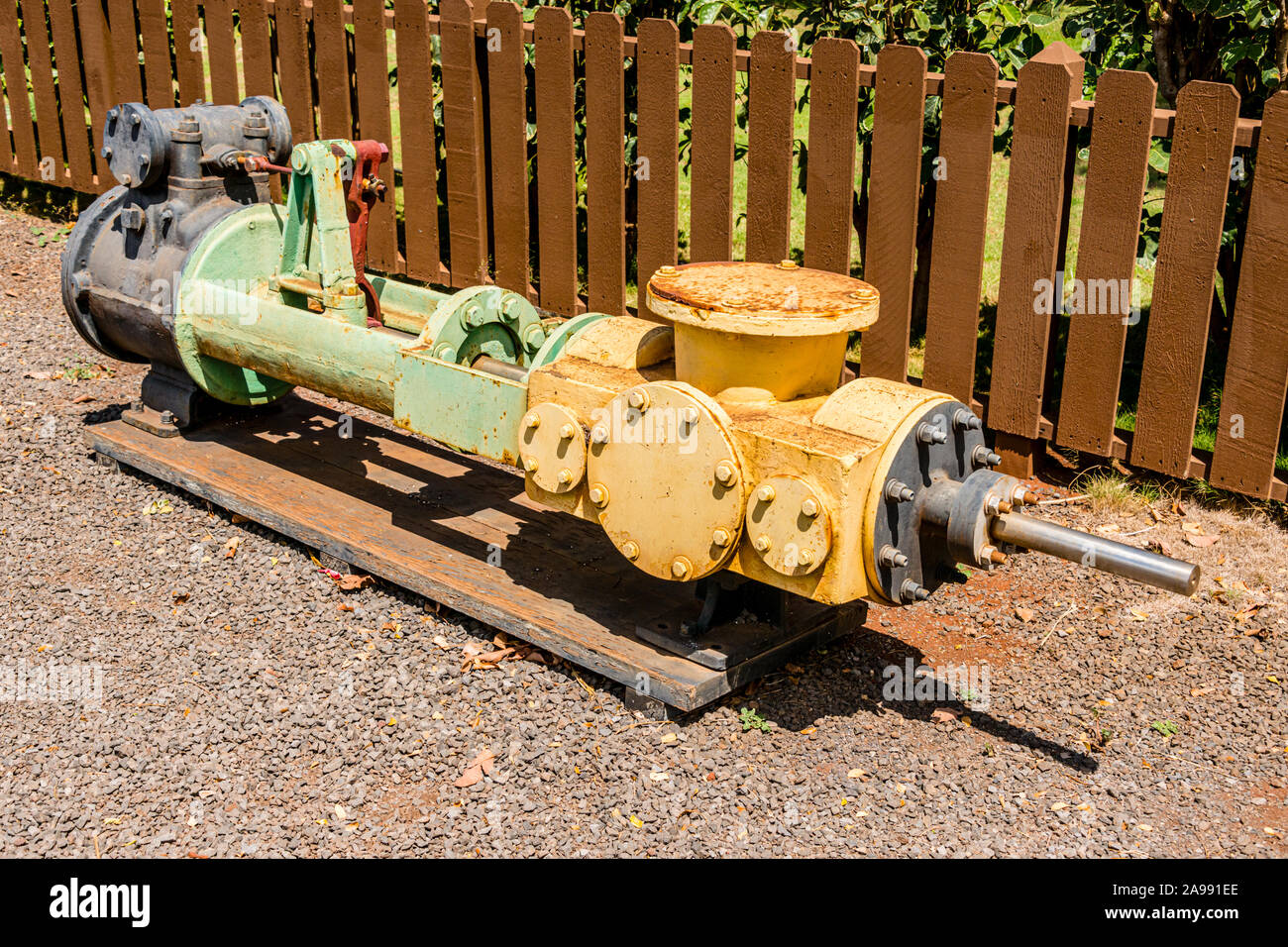 Pu‘unene Sugar Museum & Mill, Massecuite Pump Stock Photo Alamy