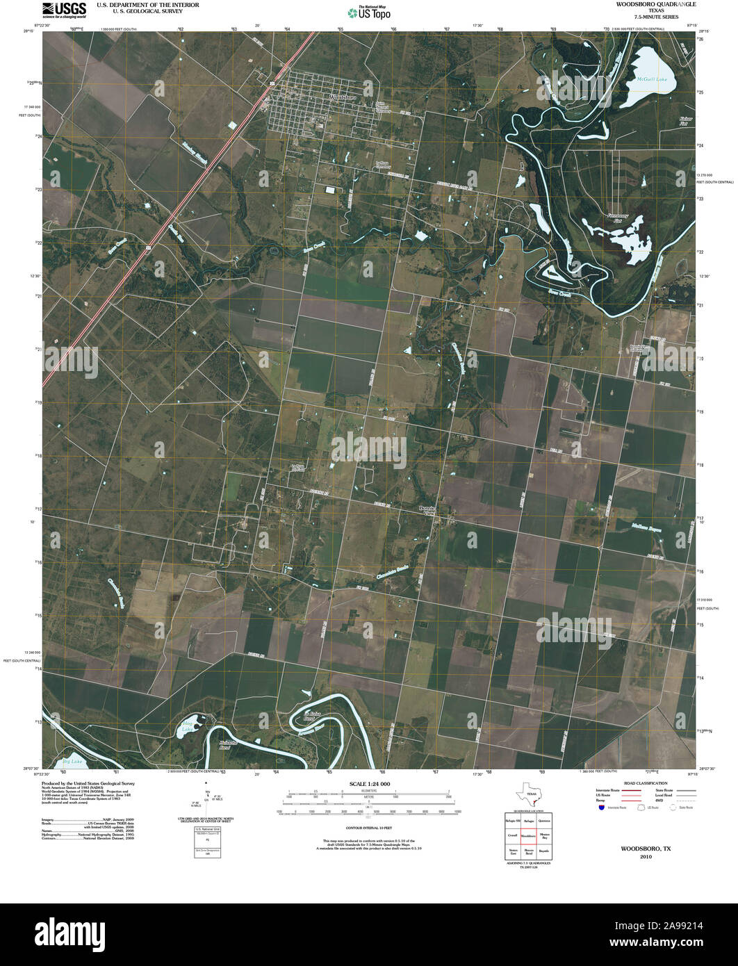 Map of woodsboro texas Cut Out Stock Images & Pictures Alamy