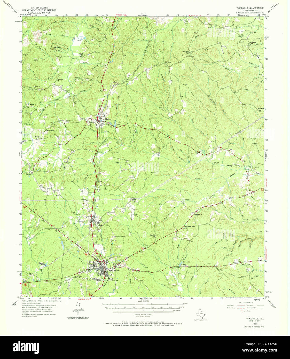 Map of woodville texas hires stock photography and images Alamy