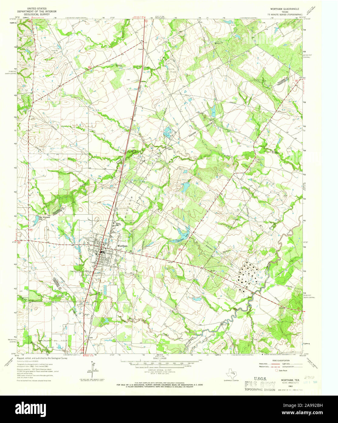 Map of wortham texas hires stock photography and images Alamy