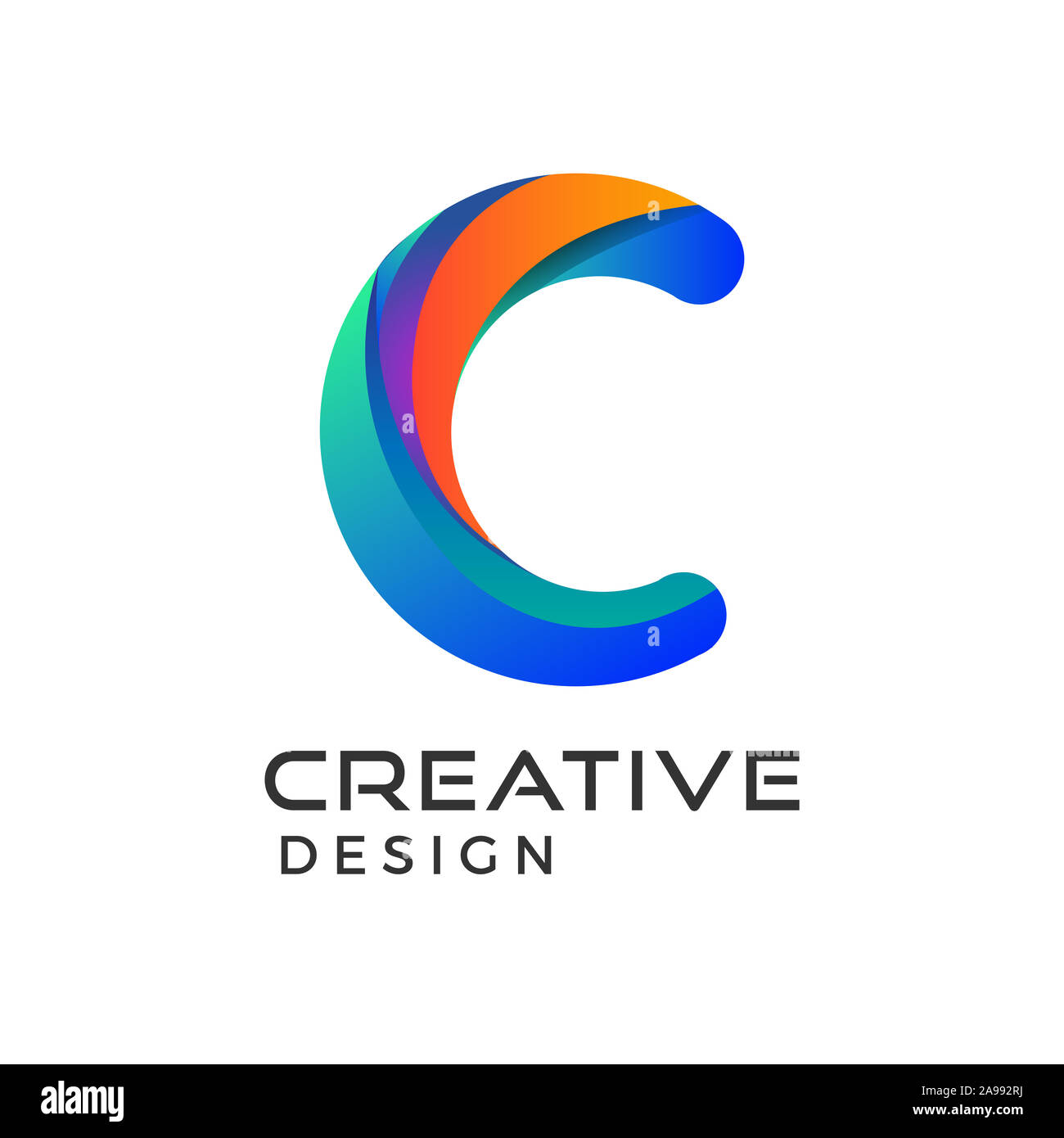 Modern Letter C Logo. C Letter Design Vector - Vector Stock Photo ...