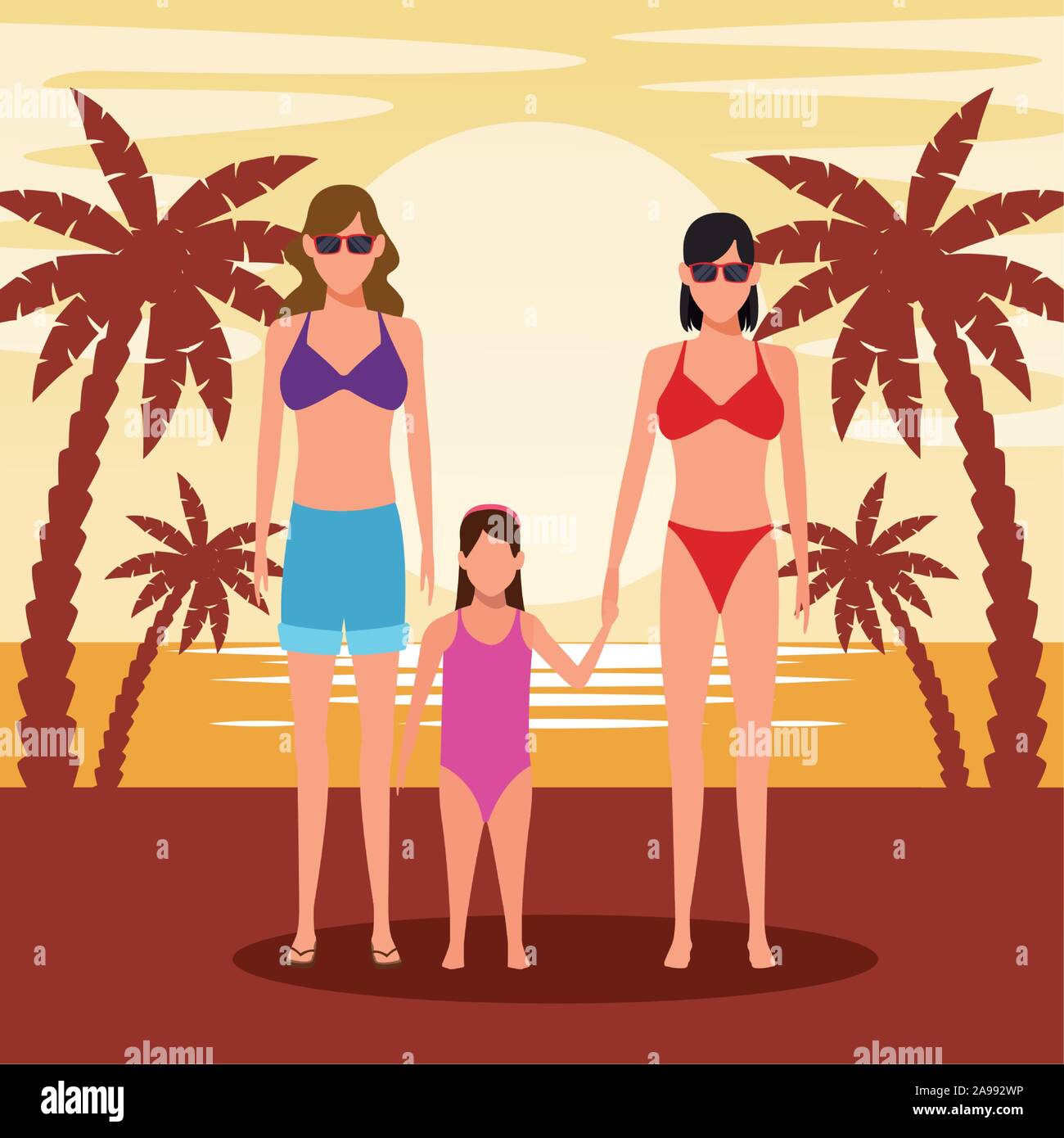 swimsuits at the beach