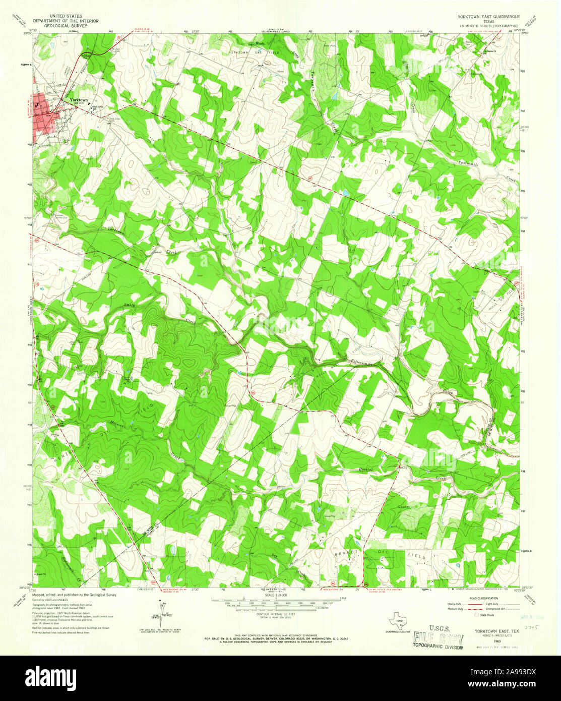 Map of yorktown texas hires stock photography and images Alamy