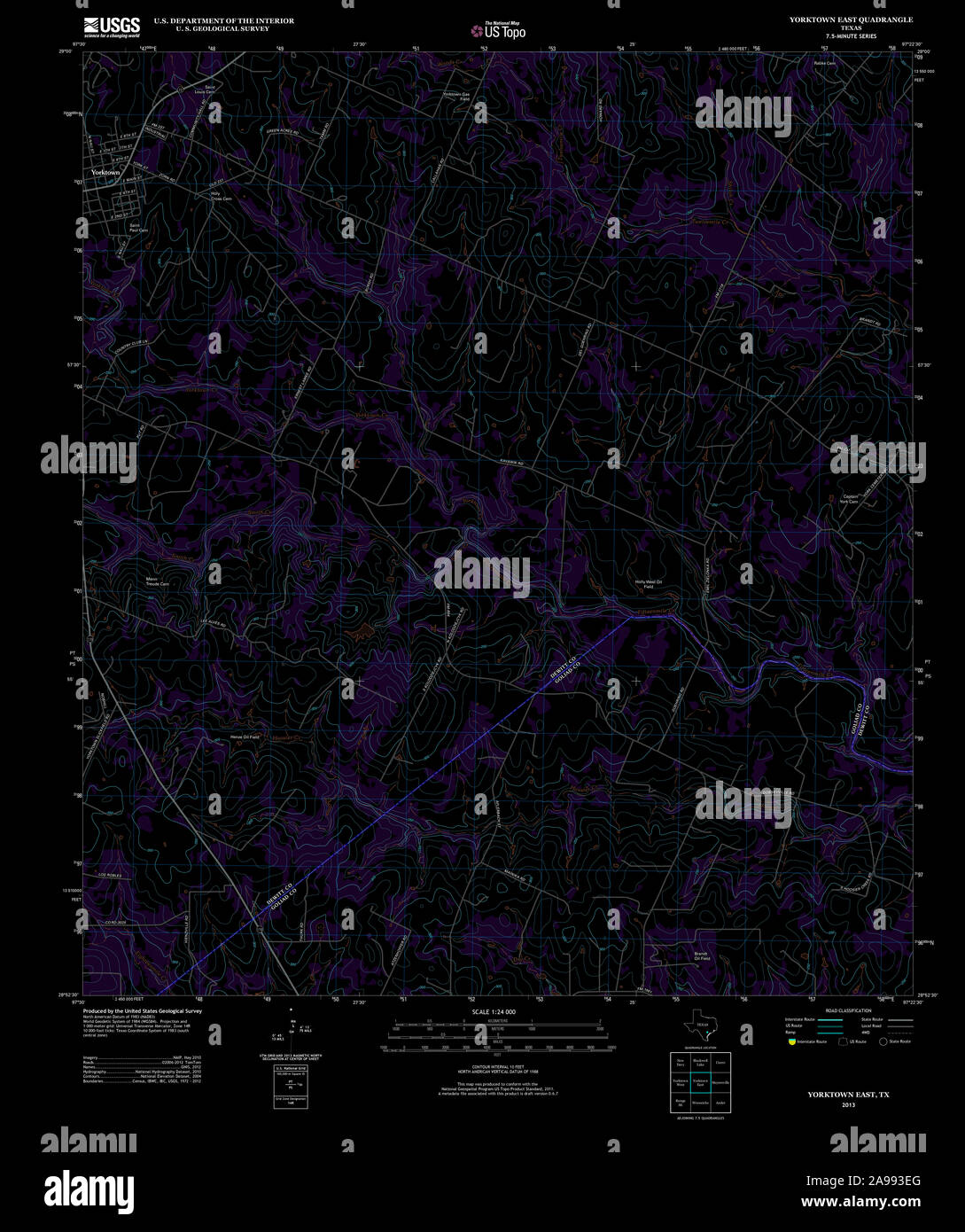 Map of yorktown texas hires stock photography and images Alamy
