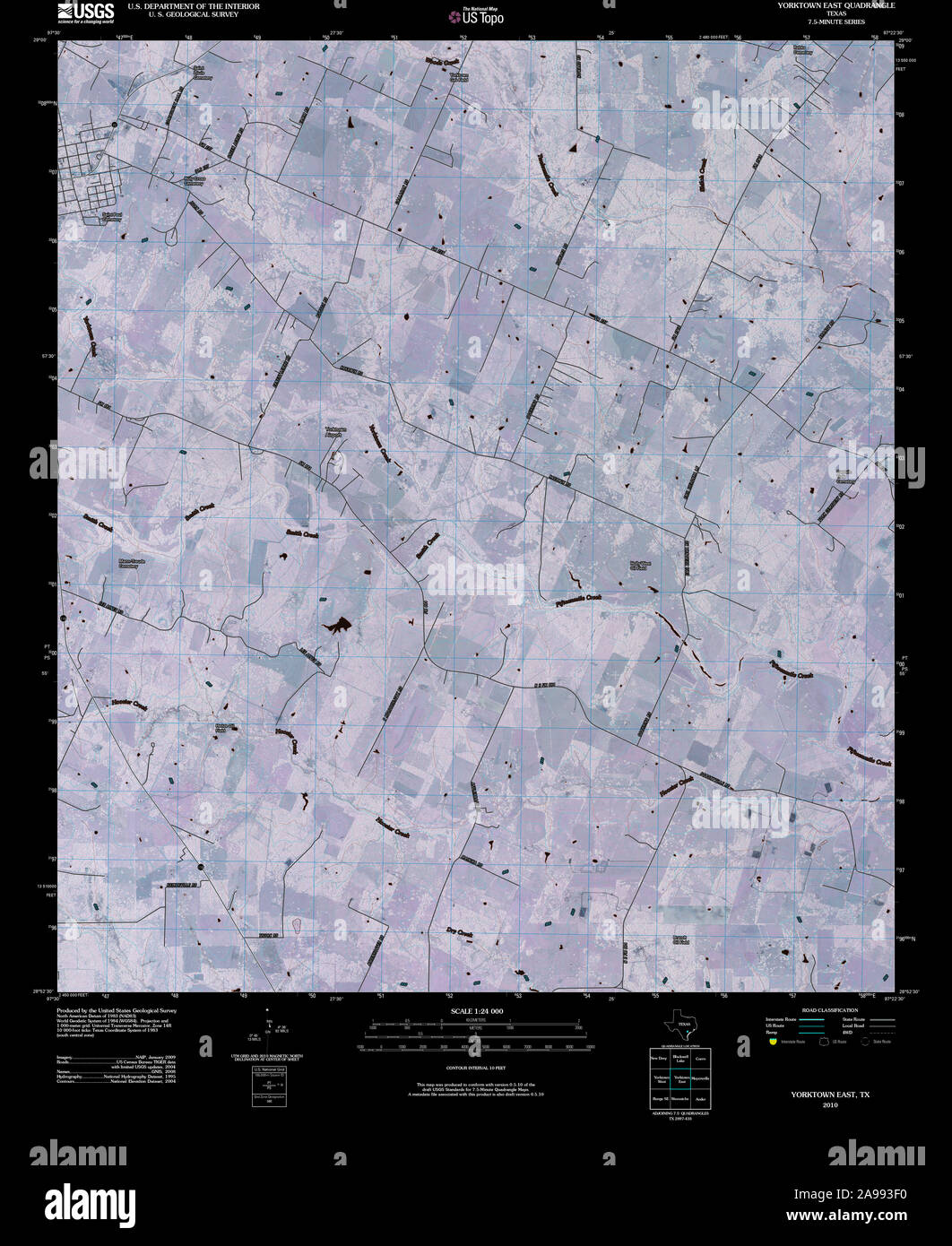 Map of yorktown texas hires stock photography and images Alamy