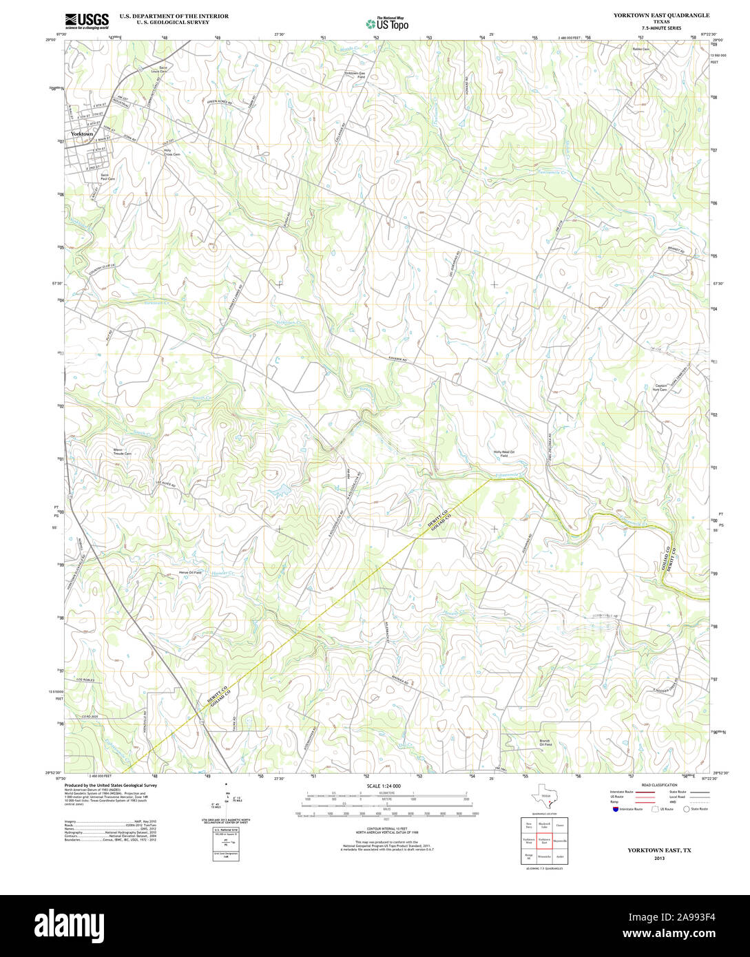 Map of yorktown texas hires stock photography and images Alamy