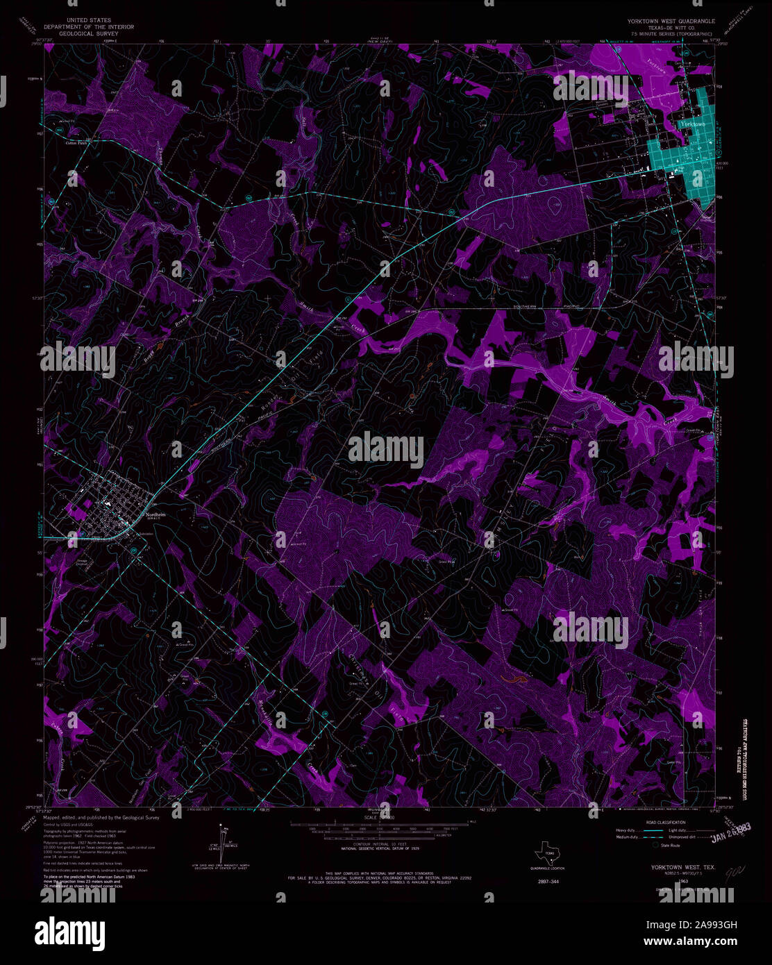 Map of yorktown texas hires stock photography and images Alamy