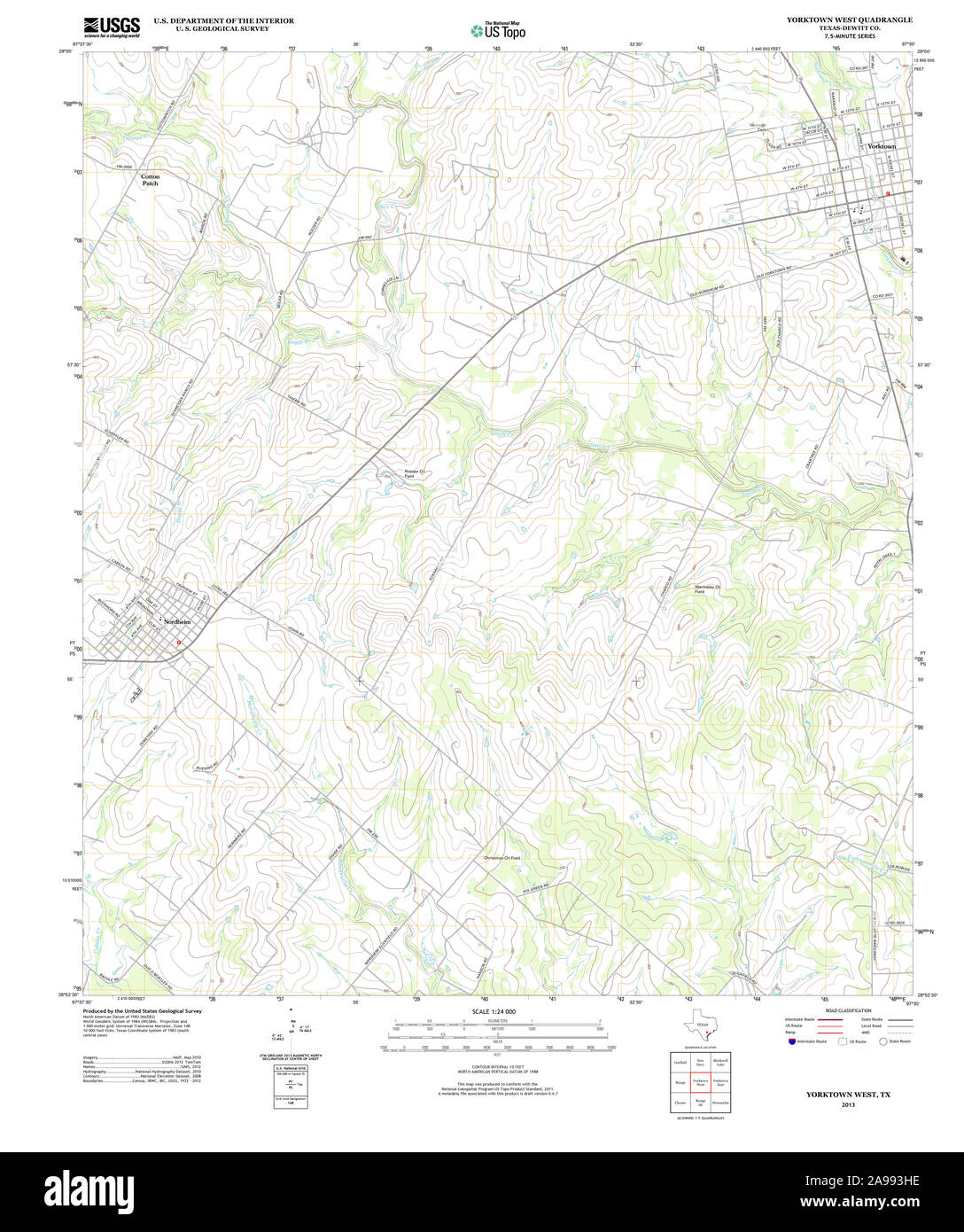 Map of yorktown texas hires stock photography and images Alamy