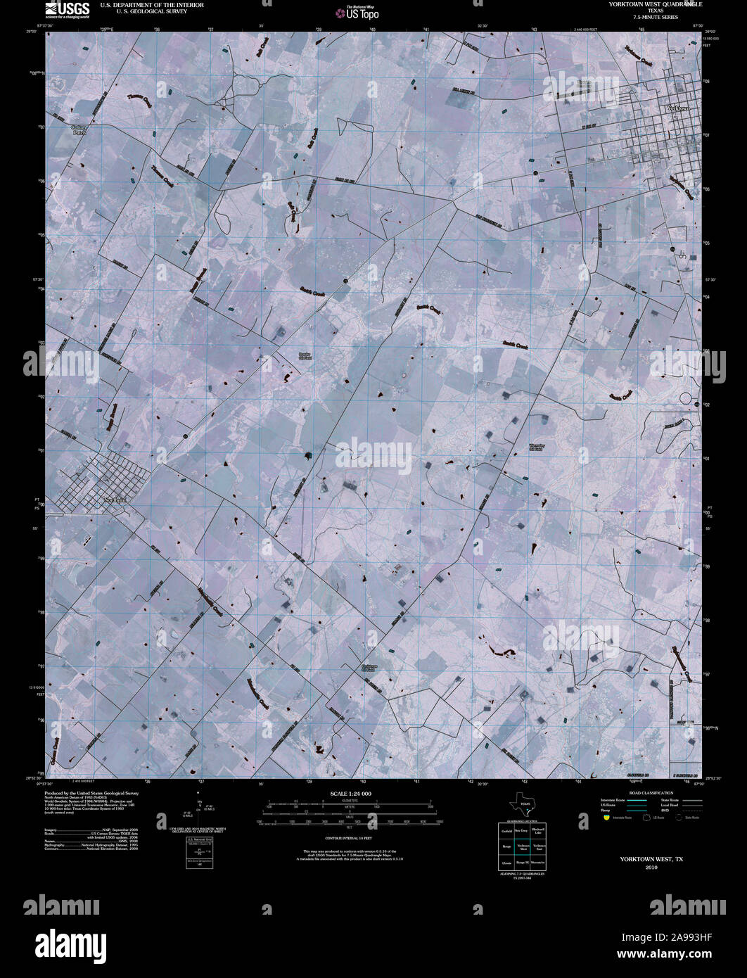 Map of yorktown texas hires stock photography and images Alamy